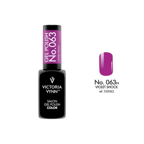 VICTORIA VYNN 063n Gel Polish Color Violet Shock Lakier hybrydowy 8ml 