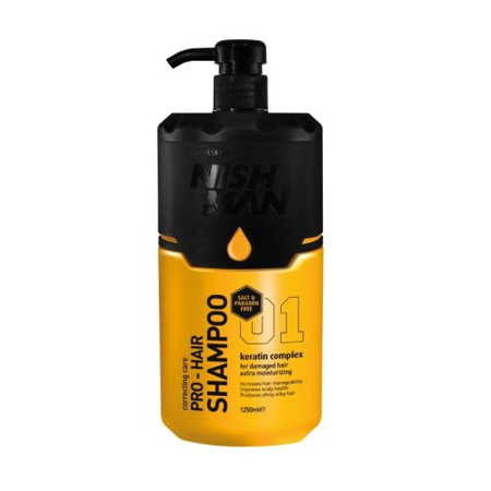 Nishman Keratin Complex 01 Szampon Do Włosów 1250 ml 