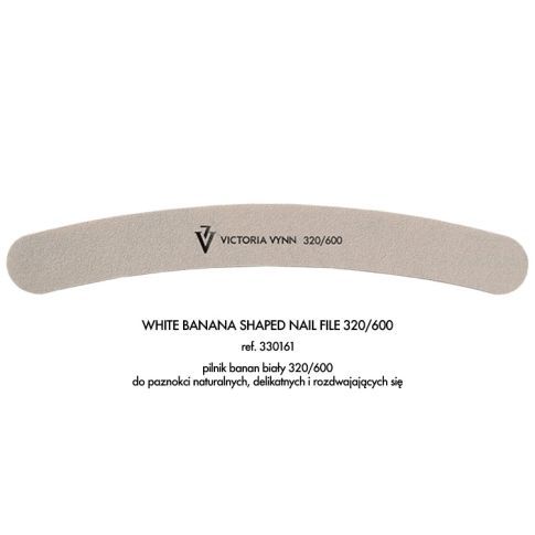 Victoria Vynn Nail file Pilnik banan biały 320/600