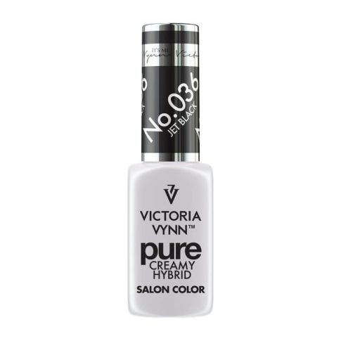 VICTORIA VYNN 036 Pure Creamy Hybrid Jet Black kremowy Lakier hybrydowy 8ml 