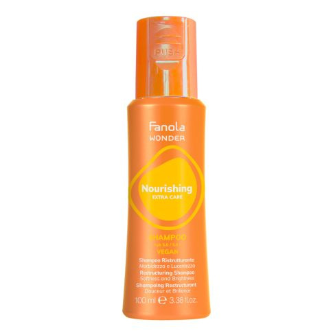 Fanola Wonder Nourishing Szampon Regenerująco-nawilżający do Włosów Suchych Zniszczonych i Puszących 100 ml