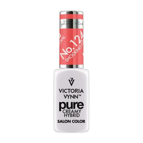 VICTORIA VYNN Pure Creamy Hybrid 124 Shocking Coral kremowy Lakier hybrydowy 8ml 