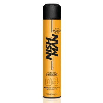 Nishman 04 Hair Spray Extra Strong Hold Lakier Do Włosów 400 ml 