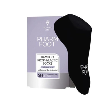 Pharm Foot Bambusowe Skarpetki Czarne z Jonami Srebra r. 35-38 